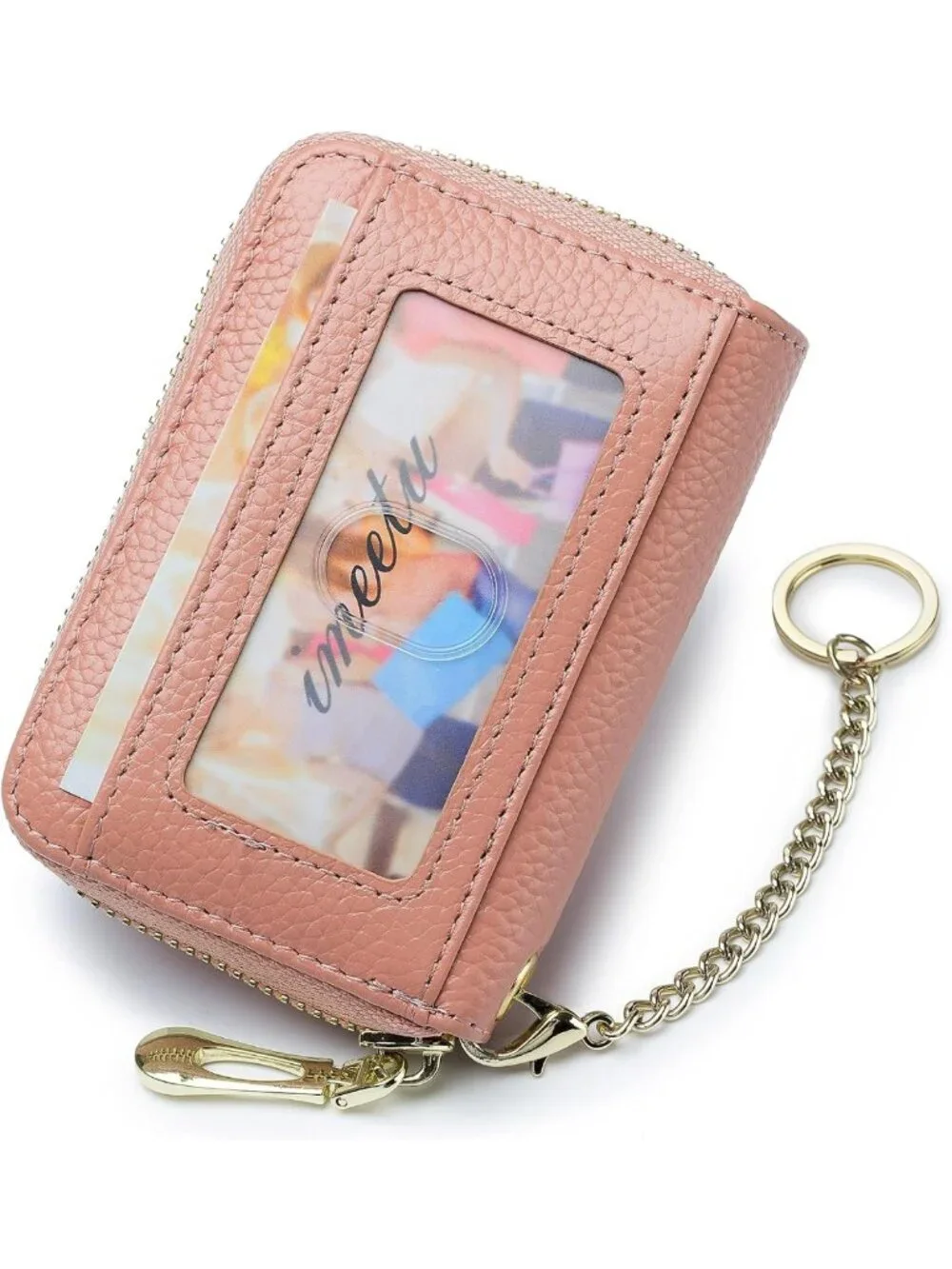 Stylish RFID Credit Card Holder Wallet for Women - Compact Leather Card Case